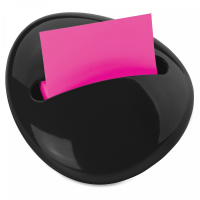 3M DISPENSER WITH PAD PEBBLE NOTES BLACK